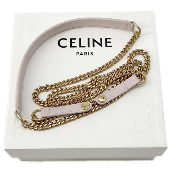 Celine Chain Shoulder Bag Triomphe Leather - Picture 12 of 12